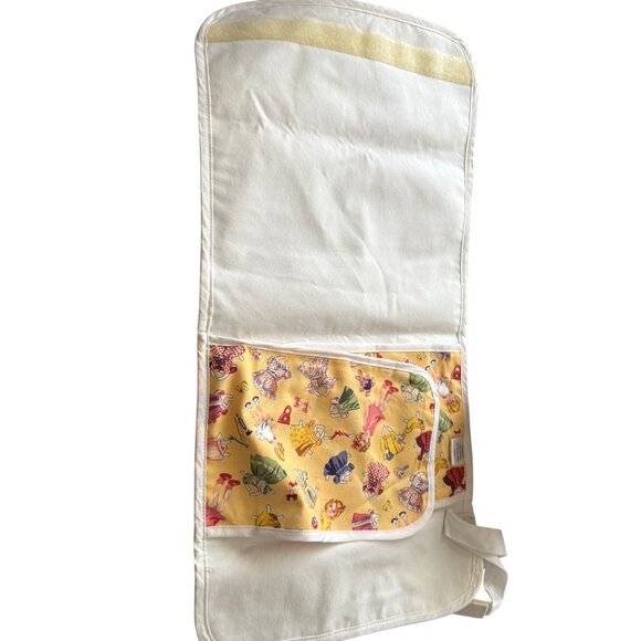 Messy Baby Diaper Bag & Changing Mat Set - Vintage Style Yellow Print - Picture 3 of 9